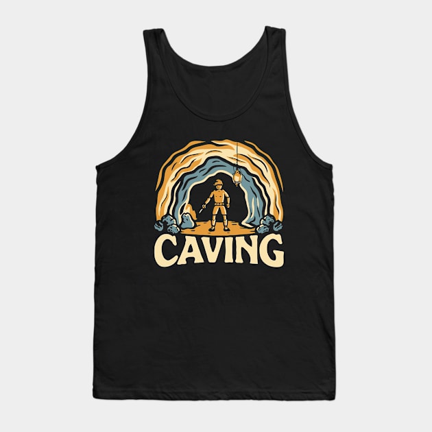 Caving. Adventure Caving Tank Top by Chrislkf